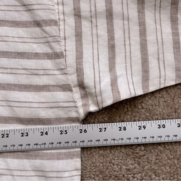 J. Jill Boxy Striped Linen Top - Picture 6 of 7